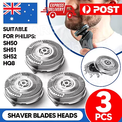 3Pcs Replacement Shaver Blades Heads For Philips Series 5000 SH50 SH51 SH52 HQ8 • $7.45