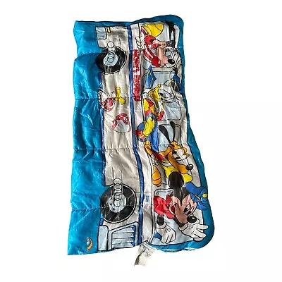 Vintage Disney Mickey’s Express Children's Sleeping Bag Sack Mat Goofy Donald • $20