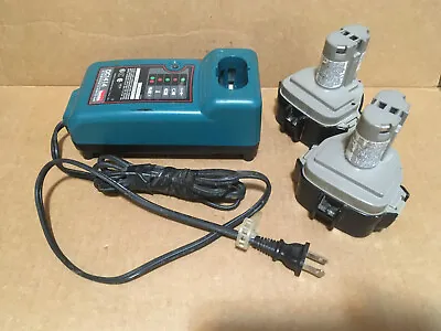 2 Makita Batteries And Charger For 6227D Drill • $29.95