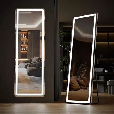 Floor Mirror With LED Light 64  X 21  Full Length Hanging Wall Mounted Mirror • $93.59