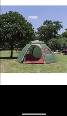Outdoor Camping Tent 3-4 Person Sundome Tent Setup Easy Waterproof • £43.73