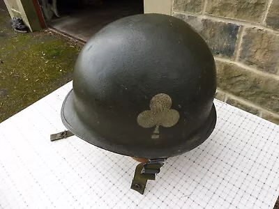 Vintage US M1 Miltary Helmet 327th Glider Infantry No Liner • £32