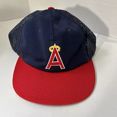 Vintage 70-80’sAnaheim California Angels Logo Snapback Hat Cap Youngan • $10