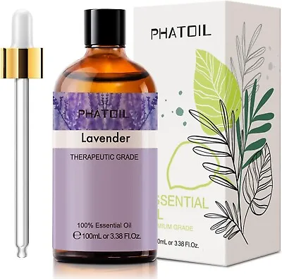 PHATOIL Lavender Essential Oil 100ML Pure Premium Grade Lavender Essential Oils • £11.39