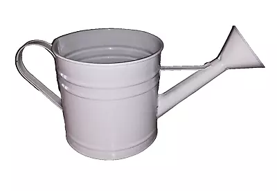 White Vintage Style Metal Watering Can White • $14.99