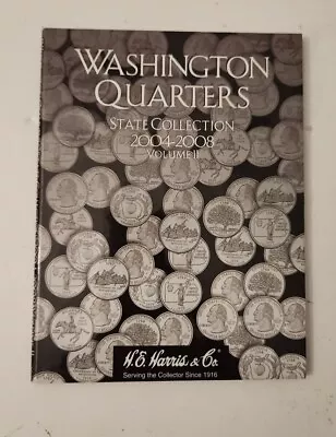 H.E. Harris State Washington Quarter 2004 - 2008 Coin Storage Album Folder Vol 2 • $8