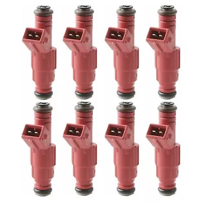 8PC 30lb RED Fuel Injectors Racing Type For Mustang V8 4.6 5.4L EV1 Style • $42.95