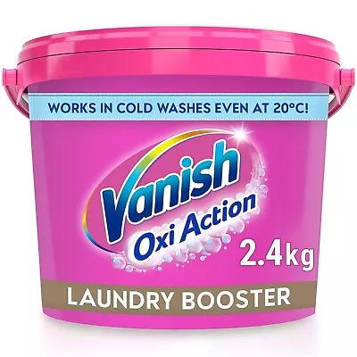 Vanish Oxi Action Laundry Booster Stain Remover Powder 2.4kg Chlorine-Free • £17.40