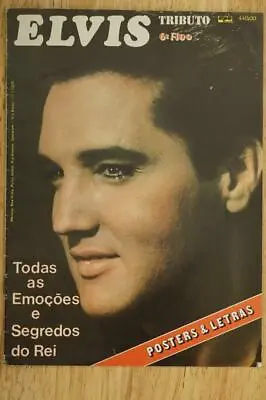 Vintage Elvis Presley Souvenir Magazine Posters & Letters Brazil In Portuguese • $16.18