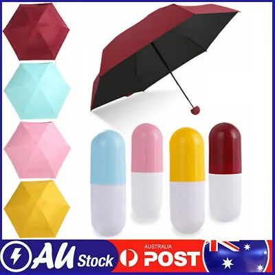 $18.29 • Buy Super Mini Pocket Compact Umbrella Sun Anti UV 5 Folding Rain Windproof Travel