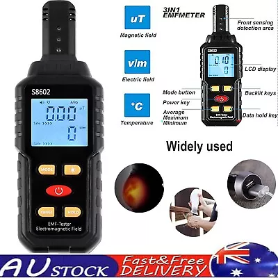 3 In 1 Digital Electromagnetic EMF Meter Field Radiation Detector Dosimeter  • $23.93