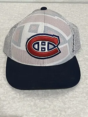 Reebok Montreal Canadiens Snapback Hat NHL Habs White/Blue Adjustable • $29