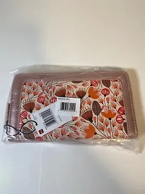 NEW Mundi Floral Large Zip Wallet NIP   -B7 • $14.99