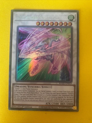 £122.50 • Buy MAZE-EN019 Accel Synchro Stardust Dragon Collector's Rare 1st Ed YuGiOh Card