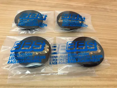 BBS Genuine Emblem Wheel Center Caps 80mm Black Gold 3D Logo P5624038 4pcs NEW! • $142.48