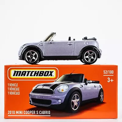 2021 Matchbox Power Grabs #52 2010 Mini Cooper S Cabrio PALE LAVENDER | FSC • $1.99