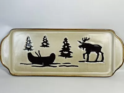 Woodland HOME Studio Collection Brown Large Rectangle Platter Tray Hunters Cabin • $26.69