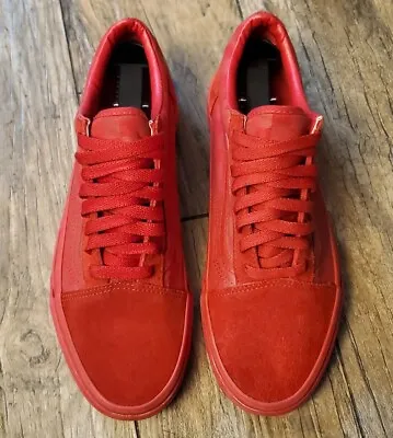 Vans Off The Wall Red Suede And Canvas • $10