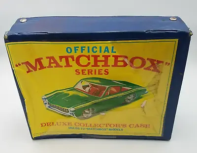 Vintage 1968 Matchbox Deluxe Collector's Case - Holds 72 Cars - 3 Trays • $29.99