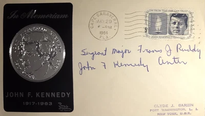 $199.99 • Buy RARE Francis J Ruddy Signed FDC Green Beret On JFK Grave Funeral Assassination