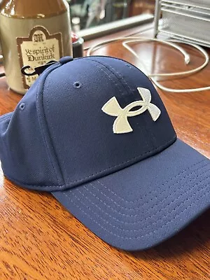 Under Armour  Cap Blue Mens Large Stretch Golf Hat Breathable • £11.77