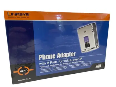 NEW Linksys PAP2 Phone Adapter With 2 Ports For Voice-Over-IP • $19.99