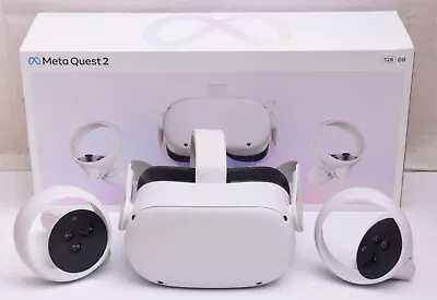 Meta Oculus Quest 2 128GB VR Headset With Controllers BOXED - FREEPOST • £179.99