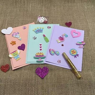 Make Your Own Mother’s Day Cards - Set Of 3 - DIY Mother’s Day Cards. (Set E) • £3.99