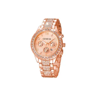 Ladies Watches Wristwatches Crystal Bling Diamond Quartz Women Rhinestone UK • £5.62