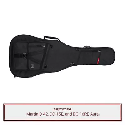 Gator Charcoal Transit Case Fits Martin D-42 DC-15E DC-16RE Aura • $149.99