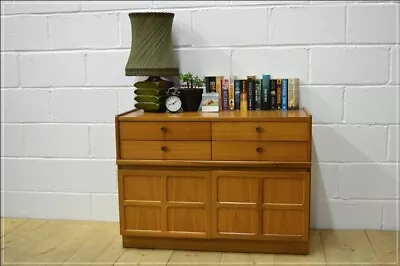 Vintage Sideboard Teak Nathan Squares Records Cabinet Mid Century DELIVERY • £350