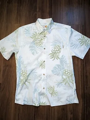 Vintage Mango Okinawa Japanese Hawaiian Floral Shirt Size L Made Japan Floral • $55.99