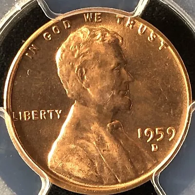 1959-D 1C RD Lincoln Memorial One Cent  PCGS MS65RD                 27714844 • $20.80