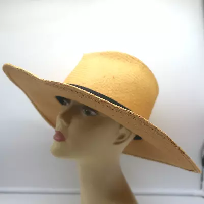 Gladys Tamez Millinery Panama Straw Sun Hat Size Extra Small • $149