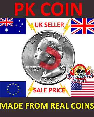 Strong Magnetic Us Quarter Dollar Magic Trick Coin / 25 Cent Magnetic Pk Coin • $24.99