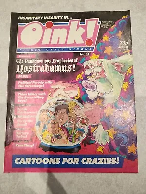 Oink! Monthly Comic #65 - August 1988 - Nostradamus Pig Spoof  • £5