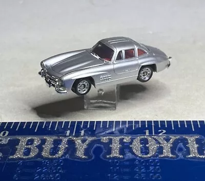 Vintage Mercedes Benz 300 SL Gullwing - Silver - Monogram  - Loose - 1989 - 1:87 • $8.46