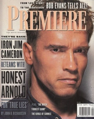 £6.75 • Buy ARNOLD SCHWARZENEGGER - TOM HANKS - JIM CARREY - Vtg US PREMIERE Magazine 1994