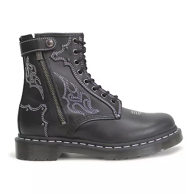 Dr. Martens Unisex Boots 1460 GA Casual Lace-Up Side-Zip Ankle Leather • $193.10