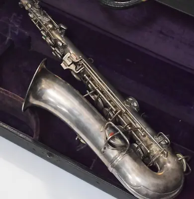 C.G. Conn C Melody Silver Plated Alto Saxophone With Case Vintage 1922 • $1499
