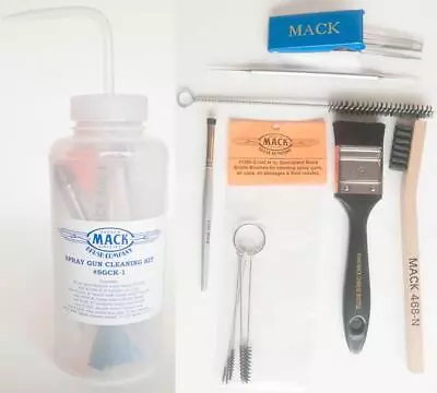 Mack SGCK-1 Professional Airbrush And Spray Gun Cleaning Kit In 32 Oz Bottle • $29