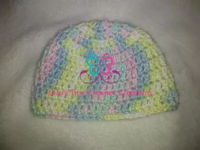 Crocheted Handmade Baby Hat Baby Shower Gift Fall Winter Accessory Infant Beanie • $13