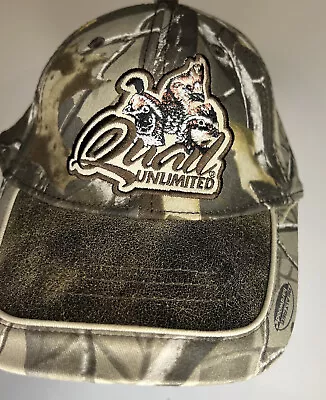 Quail Unlimited Signature Product Strapback Hat Sponsor Cap Realtree Camo • $11.99