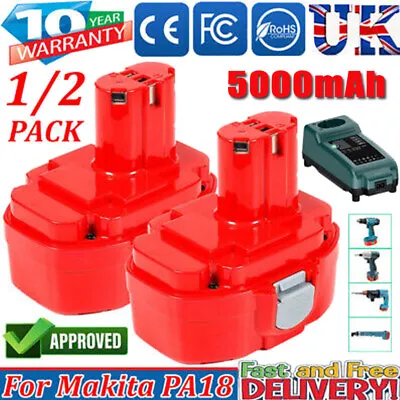 Ni-MH Battery For Makita PA18 1822 1823 1834 1835 8390D 6343D/ Charger 5000mAh • £14.99