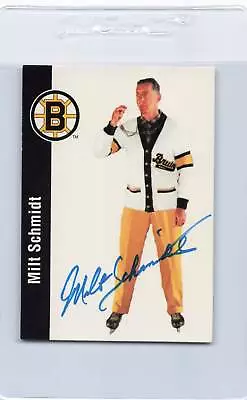 1994 Parkhurst #21 Milt Schmidt Bruins Signed Auto *J7551 • $7