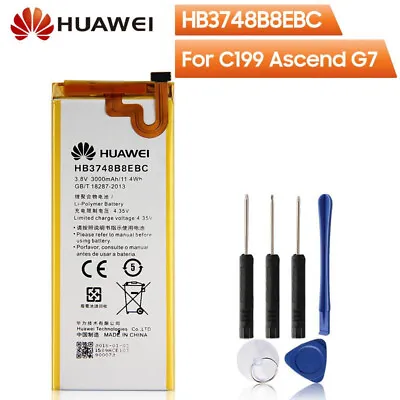 £8.95 • Buy Genuine Huawei HB3748B8EBC Battery For Ascend G7 L01 L03 With Tools 3000mAh