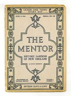 Mentor Magazine #109 GD 2.0 1916 Low Grade • $3