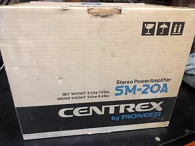 Vintage Nos Pioneer Sm-20a Power Amplifier Japan Car Classic Muscle Stereo • $125