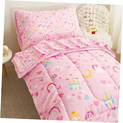  Comforter Sets Cute Girls Bedding Set Soft Toddler Castle Princess • $58.72