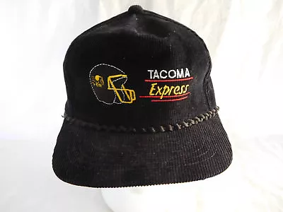 Tacoma Express Corduroy Baseball Cap Hat Snapback Minor League Football Semi Pro • $19.49